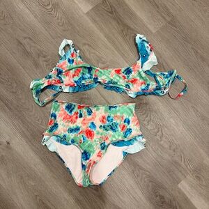 Aerie Colorful Tie-Dye Bikini Set